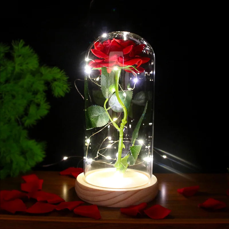 LED Rose Vase
