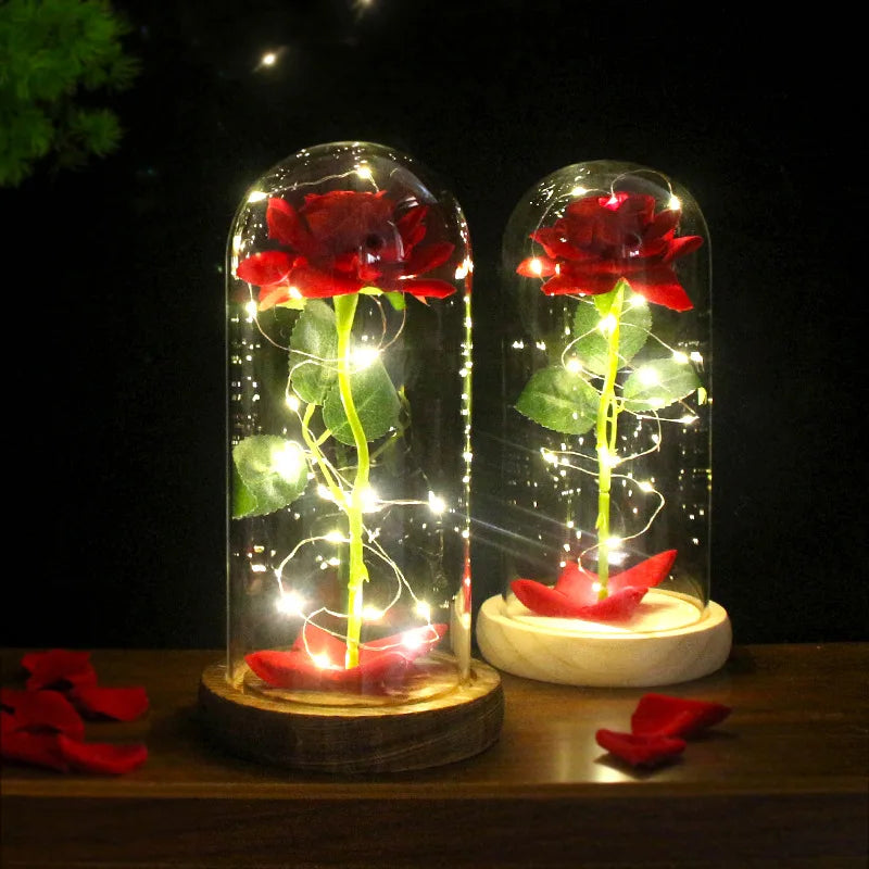 LED Rose Vase