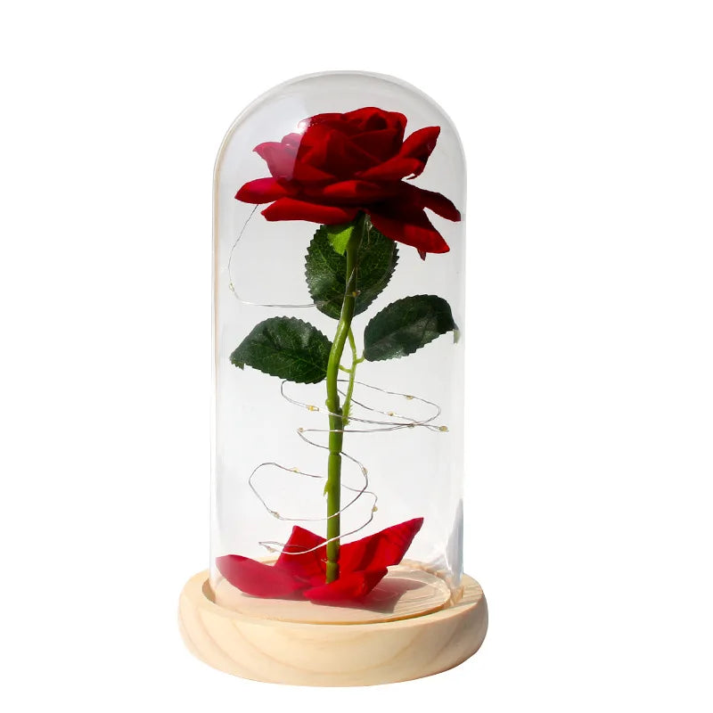 LED Rose Vase